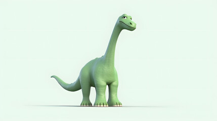 Fototapeta premium Diplodocus 3d Cartoon