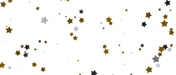 Obraz premium Festive Celestial Cascade: Mesmerizing 3D Illustration of Descending Christmas Stars