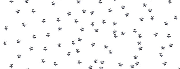 Obraz premium Festive Celestial Cascade: Mesmerizing 3D Illustration of Descending Christmas Stars