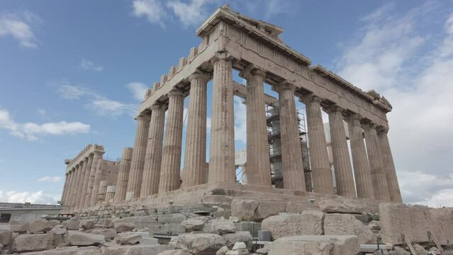 Athens 05,22,2024 Acropolis in Greece, Parthenon in Athens , famous Greek tourist attraction, Ancient Greece landmark  - sigthseeing destination Unesco Heritage world 