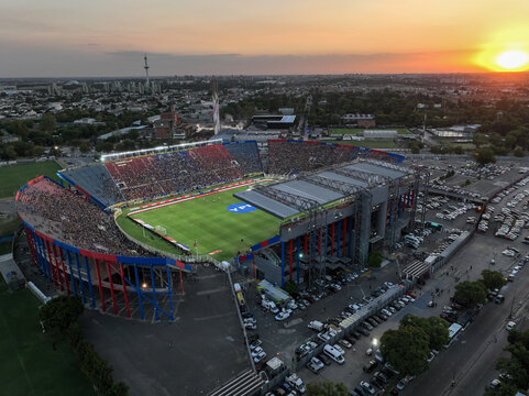 Buenos Aires, Argentina, February 1, 2024: Photo of the Pedro Bidegain Stadium, Club Atl&eacute;tico San Lorenzo de Almagro.