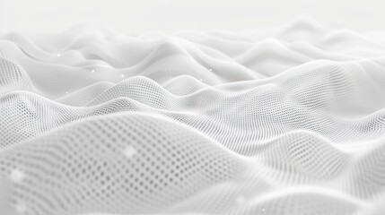 Crisp white background with delicate, barely visible patterns.