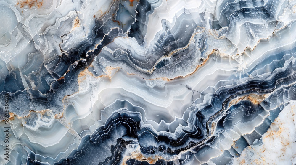 Poster close-up of a marble surface with intricate veining patterns.