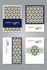 Abstract geometric pattern background with shape, line and texture for business brochure cover design.