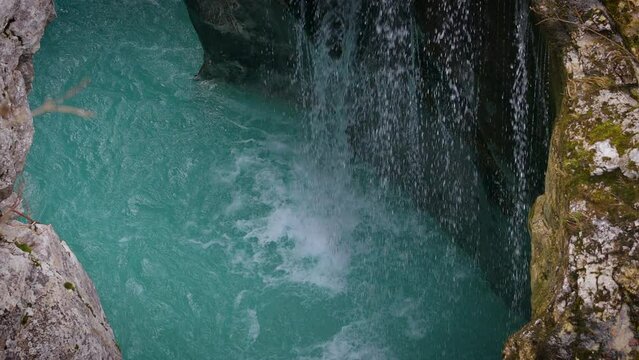 Great Gorges Canyon of Soca River - Trenta valley Slovenia
