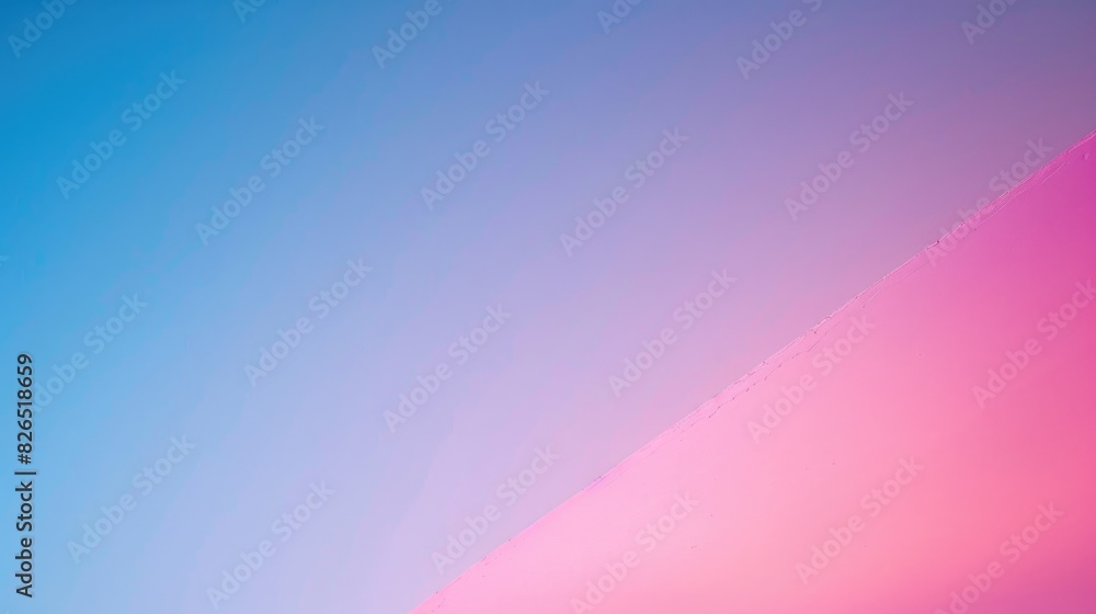 Poster gradient background transitioning from deep blue to soft pink.
