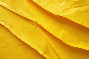 Yellow crepe paper texture background, Ai Generated