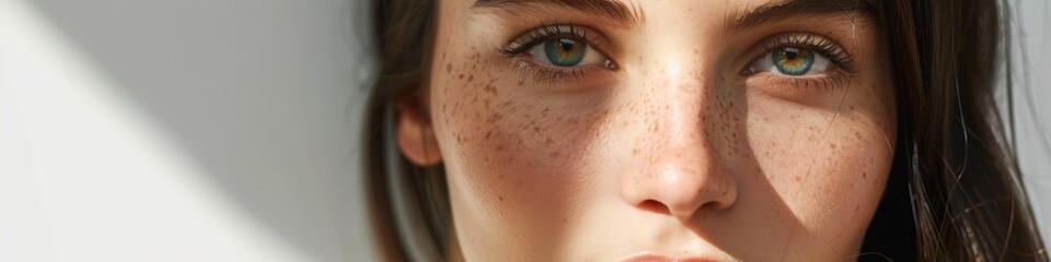 young woman with natural makeup.