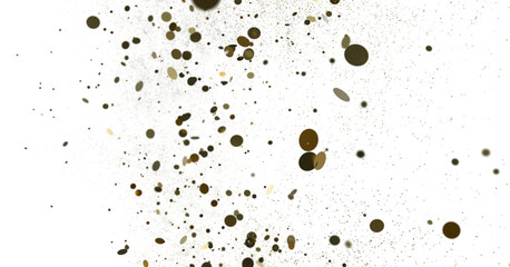  Multicolored confetti on white