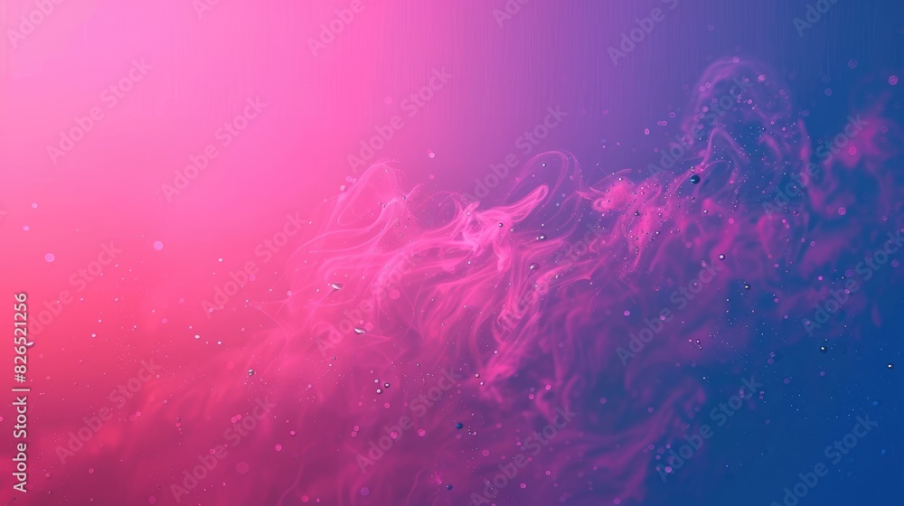 Poster gradient background transitioning from deep blue to soft pink.