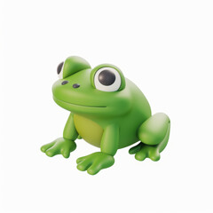 frog icon in 3D style on a white background