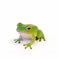 Obraz premium frog icon in 3D style on a white background