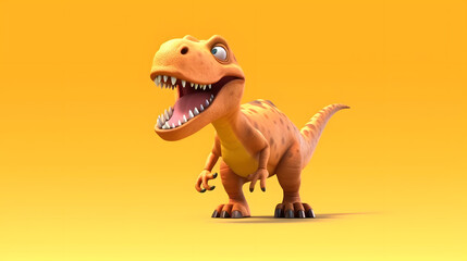Tyrannosaurus Rex T-Rex 3d cartoon