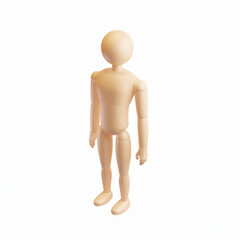 dummy icon in 3D style on a white background