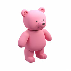 Obraz premium bear icon in 3D style on a white background