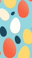 Abstract Image, Colorful Eggs, Pattern Style Texture, Wallpaper, Background, Cell Phone and Smartphone Cover, Computer Screen, Cell Phone and Smartphone Screen, 9:16 Format - PNG