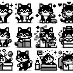 set of icons, generative AI