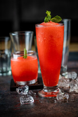 Iced Blended Lychee & Strawberry