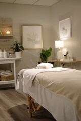 Spa Therapy Session: Therapist Discussing Swedish and Deep Tissue Massage Benefits | Relaxation and Wellness Scene