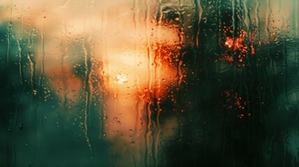 Blurry screen, rain drops