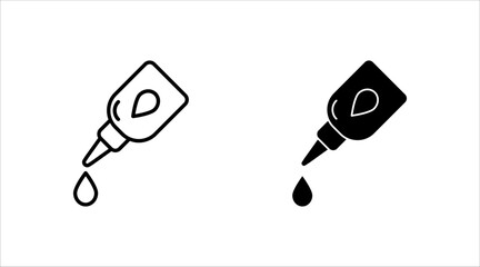 Vector glue icon set. Liquid glue icons.