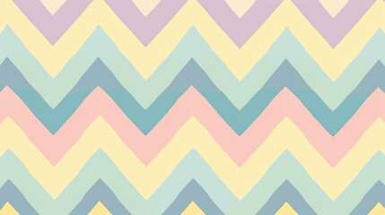 Soft pastel chevron pattern with alternating colors.