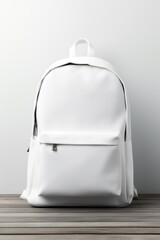 White backpack mockup