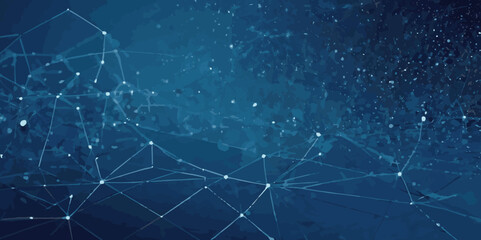 Obraz premium Abstract digital doted wave lines technology gradient blue background.Futuristic point wave technology background. Shiny moving lines design element.