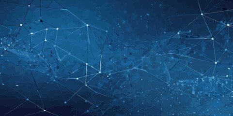 wave technology beautiful wavy blue light lines with digital effect corporate concept. Wave line of flowing particles vector background