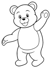 Obraz premium teddy bear cartoon