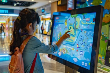 Interactive Touchscreen Game for Kids Promoting Virus Hygiene Awareness in Mall Setting