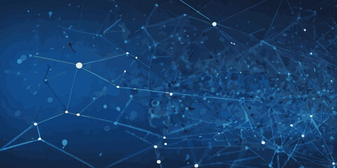 wave technology beautiful wavy blue light lines with digital effect corporate concept. Wave line of flowing particles vector background.