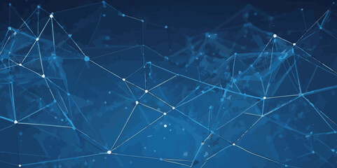 Abstract digital doted wave lines technology gradient blue background.Futuristic point wave technology background. Shiny moving lines design element. 
