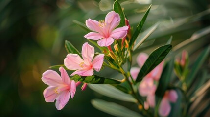 Obraz premium Macro shot of an Oleander