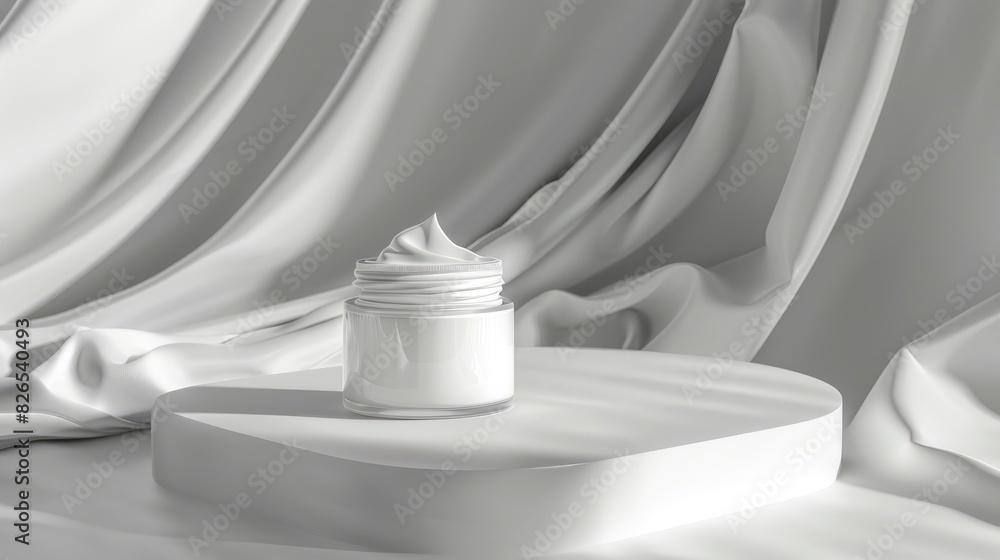 Poster plain white background with a soft, smooth surface for product display.