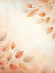 Autumn background with leaves. AI