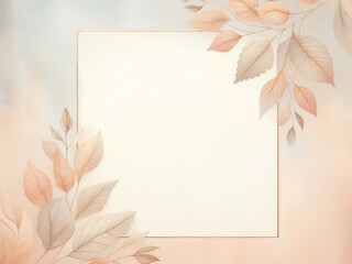 Autumn background with leaves. AI