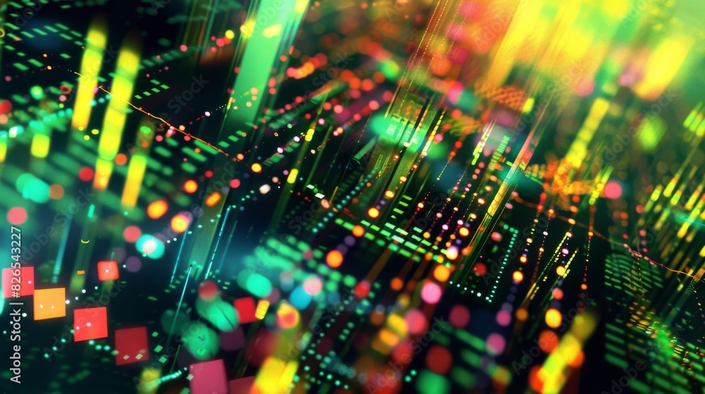Aufkleber abstract background with colorful bokeh lights. defocused lights.