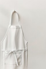 White apron mockup