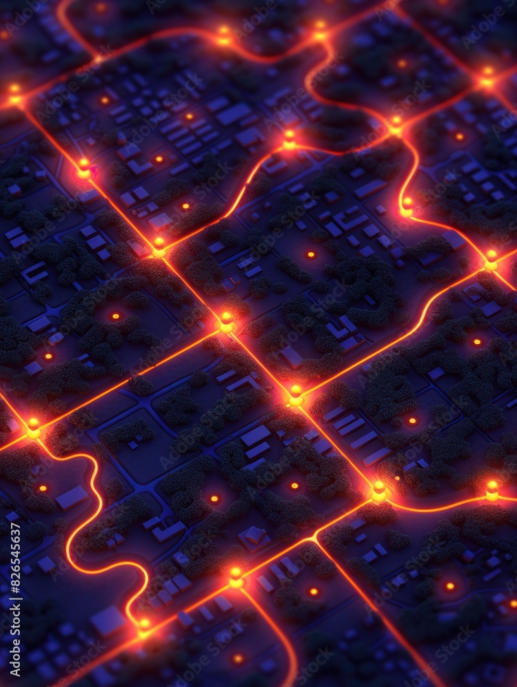 Poster detailed view of a computer circuit board in high resolution
