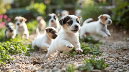 Purebred Jack Russell Terrier puppies for sale. These pups are smart and eager to please. They're also great with kids and other pets.