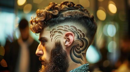 Stylish Hairstyles Created by Barbers with Hair Clippers - Powered by Adobe