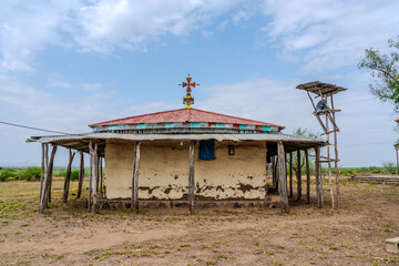 South Ethiopia, small orthodox  church in the countryside