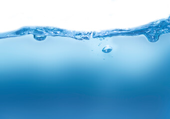 Clear water for clean drinking and splashing waves for nature.