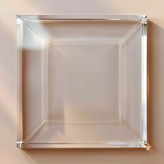 Minimalist Acrylic Frame with Transparent Design for Modern Elegant Artwork Display