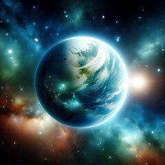 planet in space earth