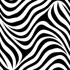 Minimalist Zebra Vector Seamless