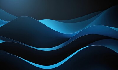 Obraz premium blue wave luxury abstract background