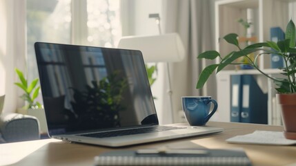 home office desk setup featuring  , home office essentials
