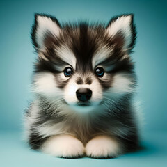 Obraz premium Siberian puppy, cute, cuddly